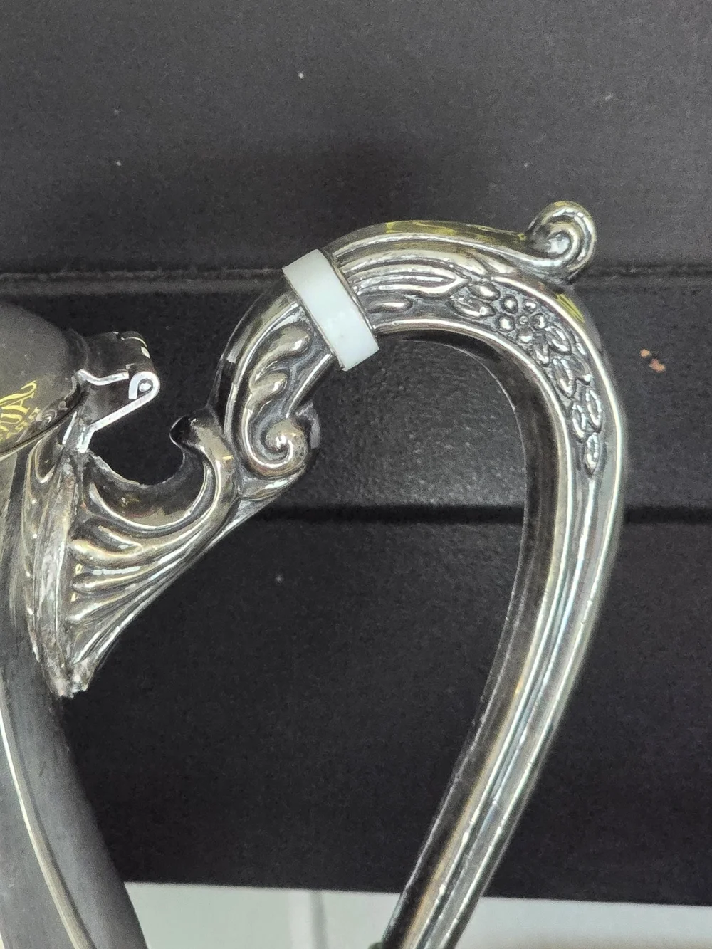 Vintage Silver Plated Coffee/Teapot - Ornate Raised Feet & Scroll Handle